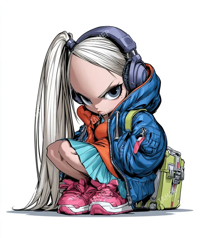 Colorful Urban Anime Characters