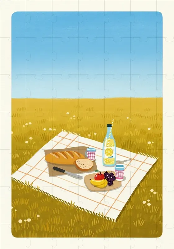 Folk Art Meadow Scenes