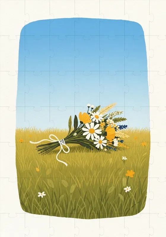 Folk Art Meadow Scenes