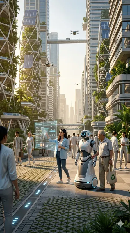 Cinematic Future Life 2100 Visions