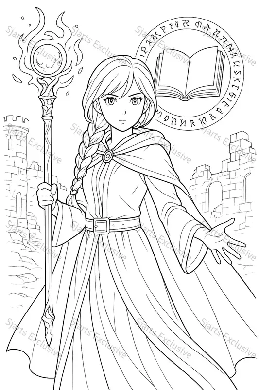 Realistic Anime Coloring Sheets
