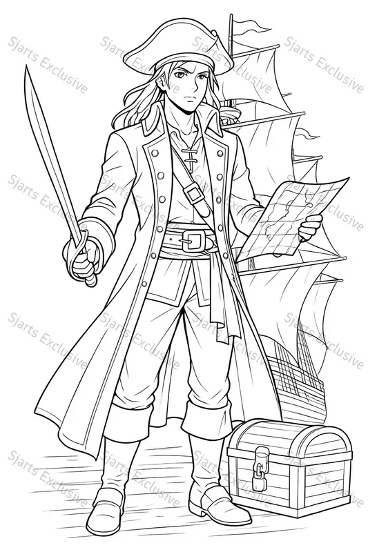 Realistic Anime Coloring Sheets