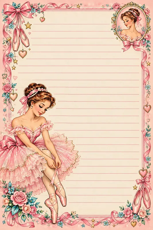 Vintage Glamour Writing Papers
