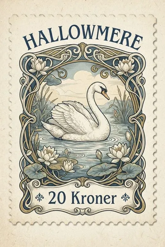 Art Nouveau Postage Stamp Design Generator