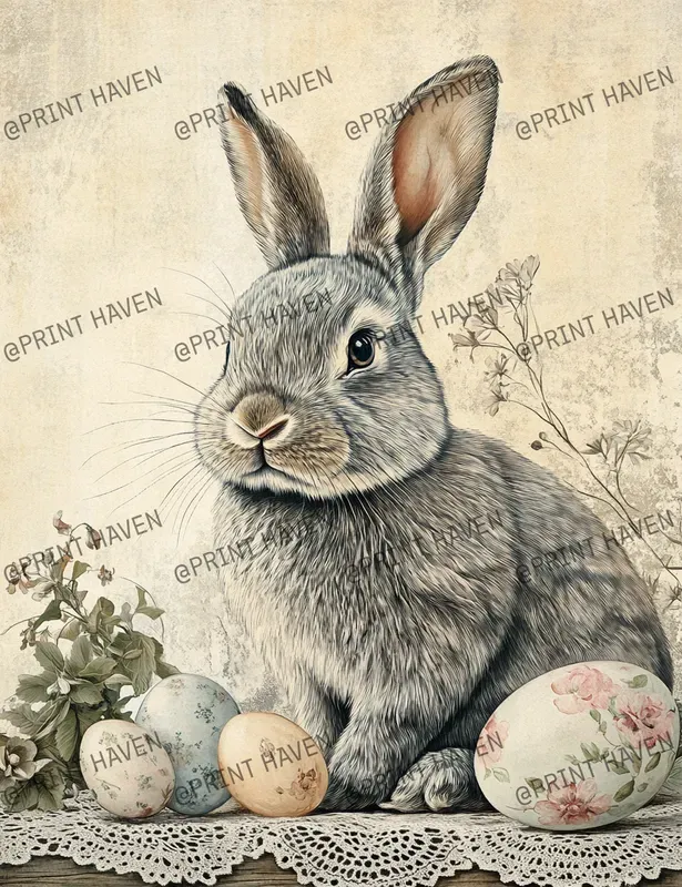 Vintage Easter Bunny Greeting Cards