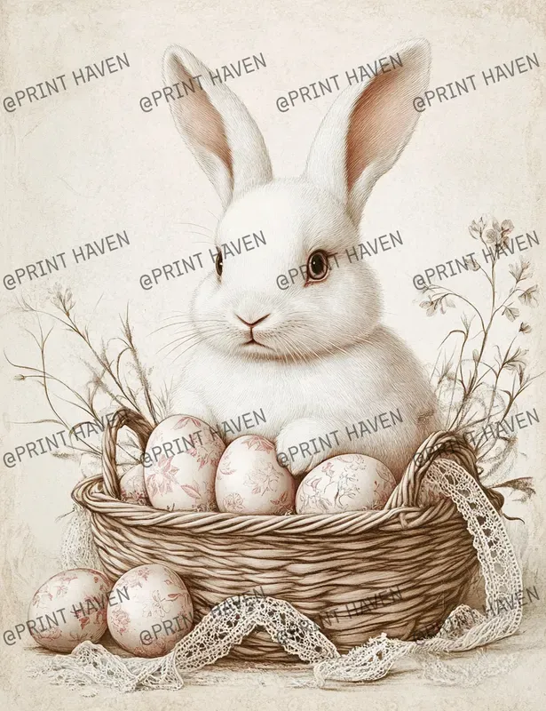 Vintage Easter Bunny Greeting Cards