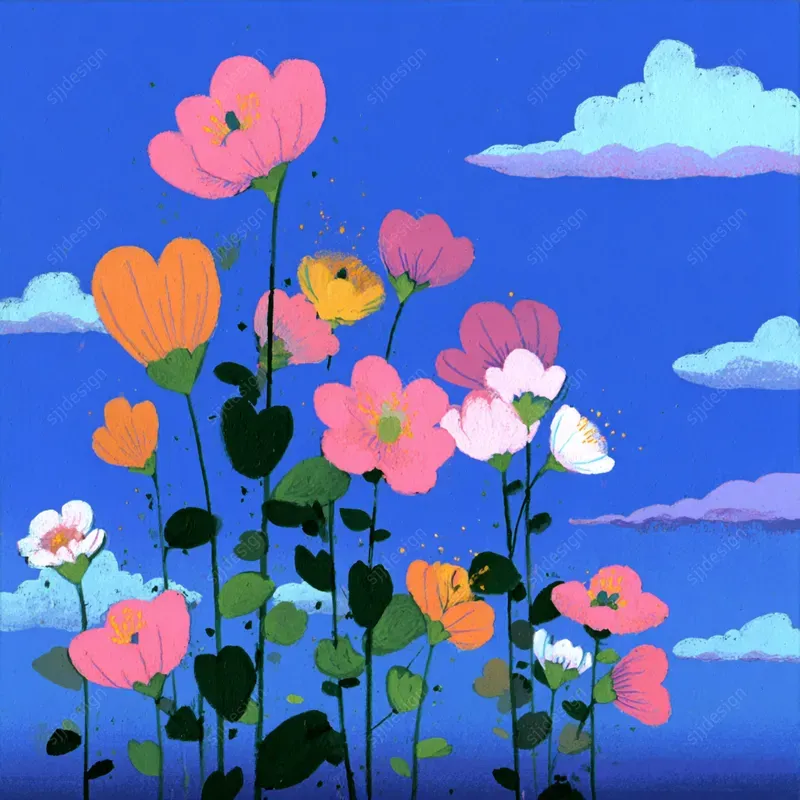 Dreamcore Cartoon Sky Art