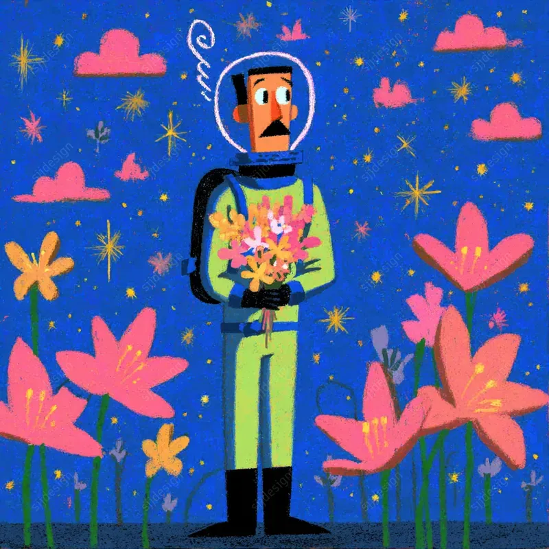 Dreamcore Cartoon Sky Art
