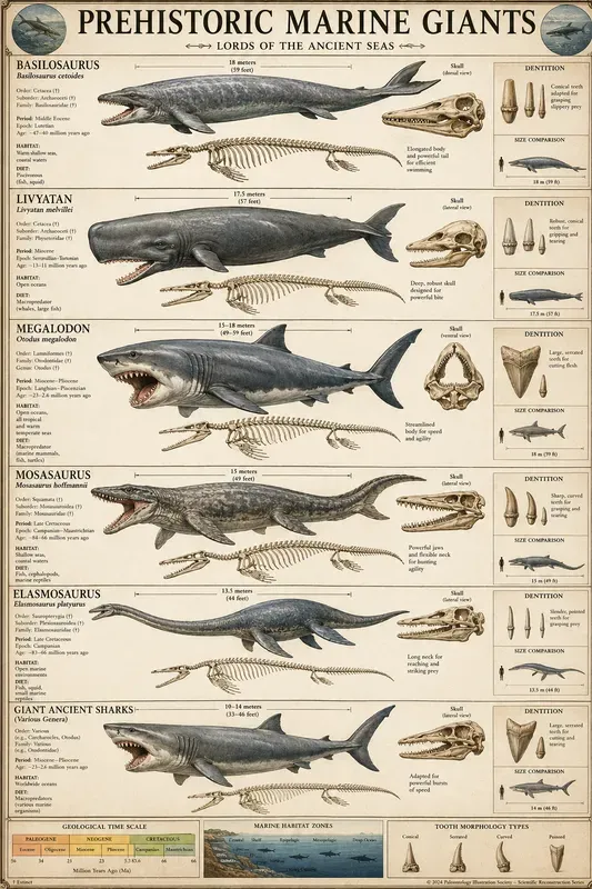 Paleogene Beasts Atlas Poster Compendiums