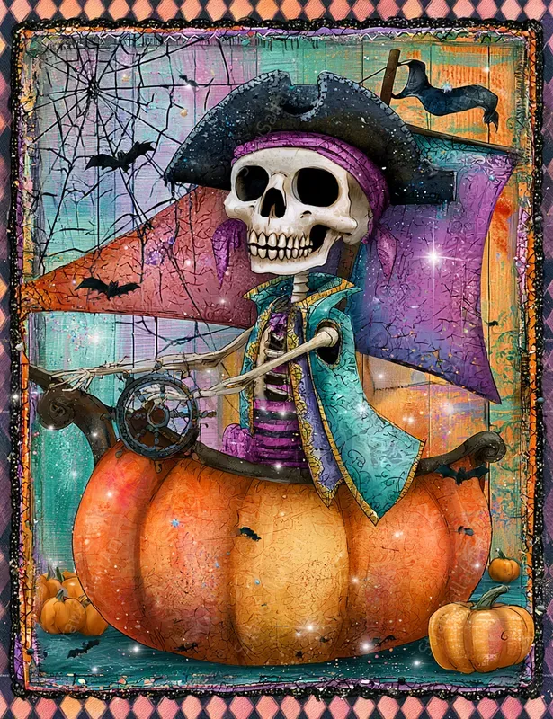 Whimsical Halloween Junk Journal Collages