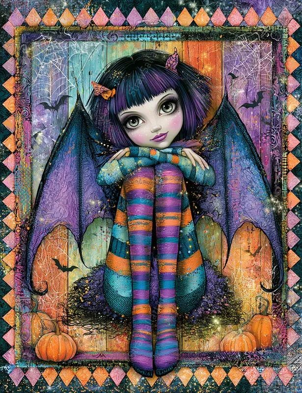 Whimsical Halloween Junk Journal Collages
