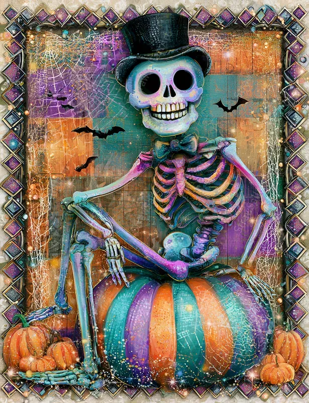 Whimsical Halloween Junk Journal Collages