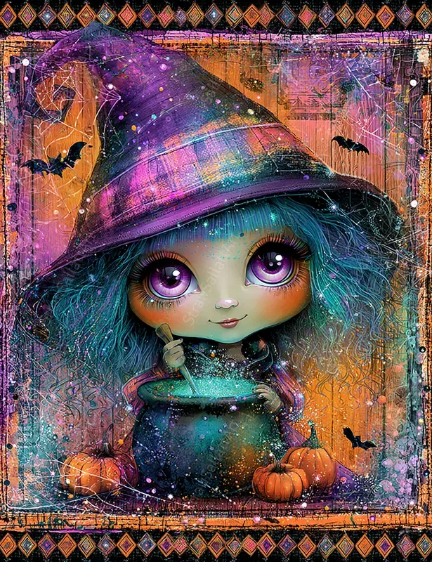 Whimsical Halloween Junk Journal Collages