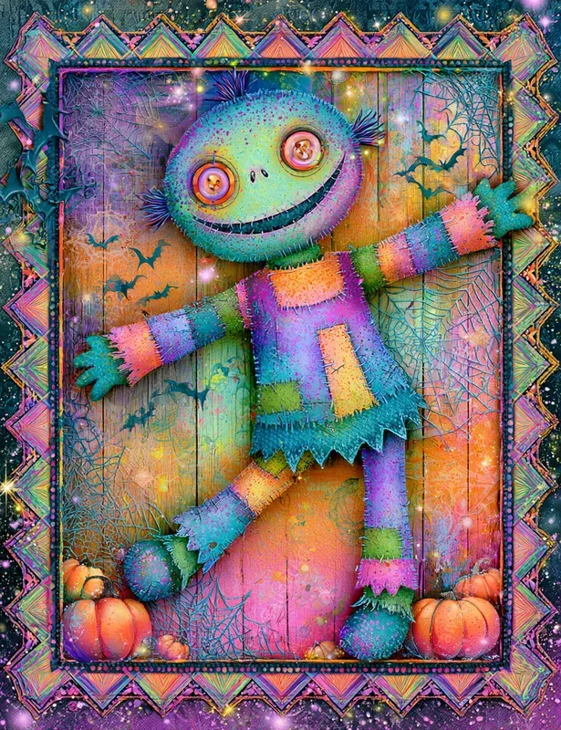 Whimsical Halloween Junk Journal Collages