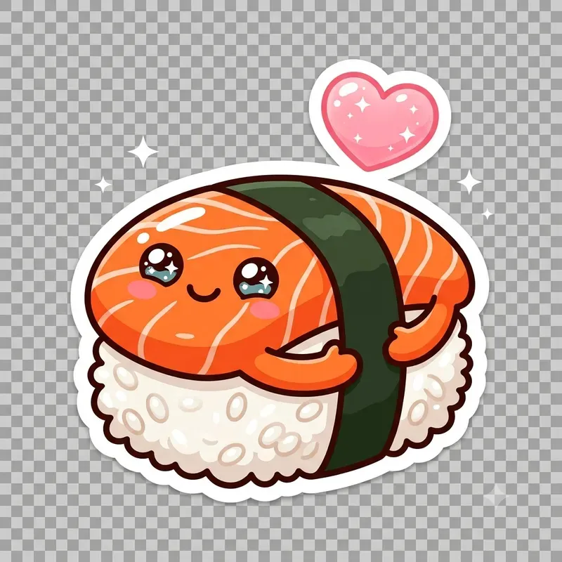 Kawaii Sushi Reward Planner Stickers