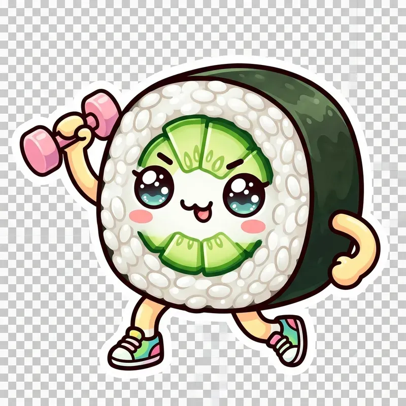 Kawaii Sushi Reward Planner Stickers