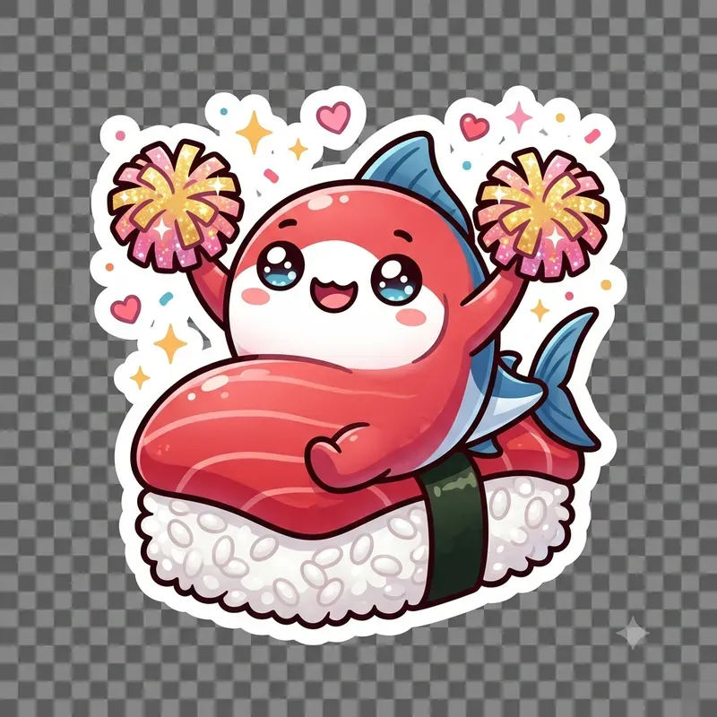 Kawaii Sushi Reward Planner Stickers