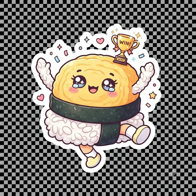 Kawaii Sushi Reward Planner Stickers