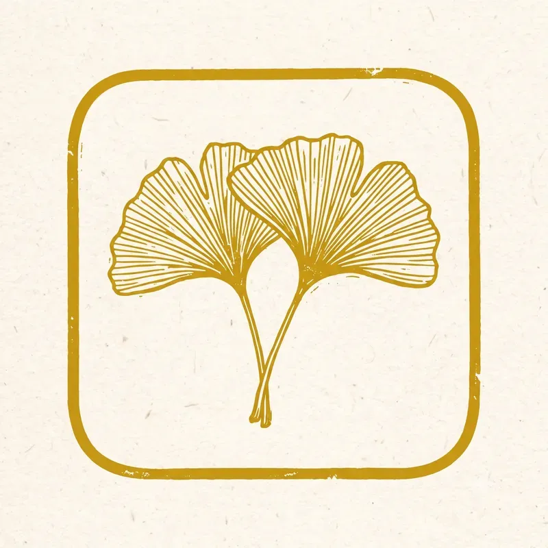 Minimalist Botanical Linocut Stamps