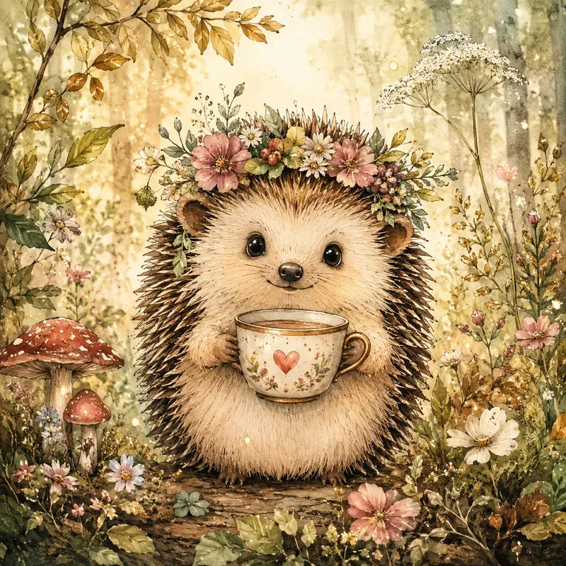 Whimsical Watercolor Storybook Animals