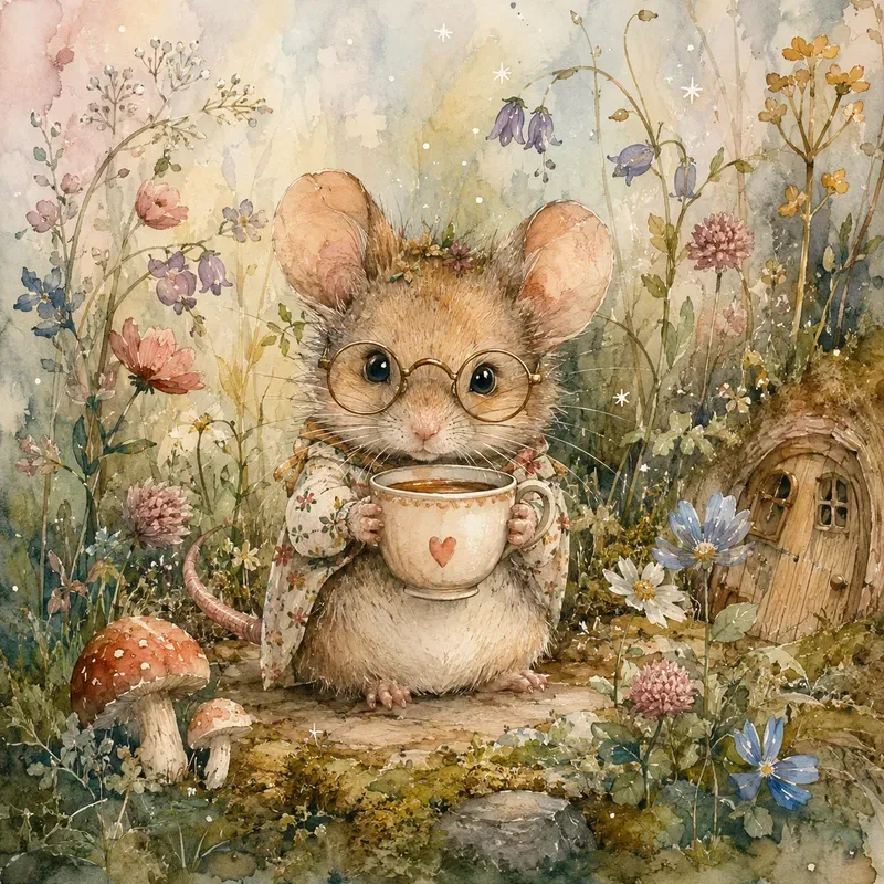 Whimsical Watercolor Storybook Animals