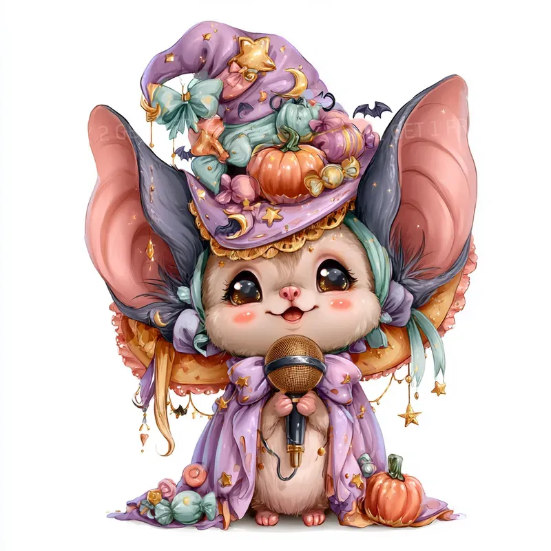 Pastel Kawaii Halloween Cliparts