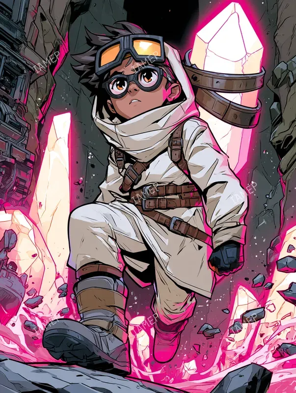 Pink Fantasy Comic Heroes