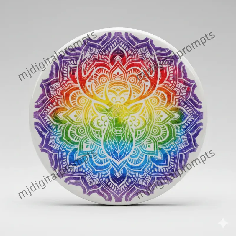 Ceramic Coaster Mandala Pattern Designs