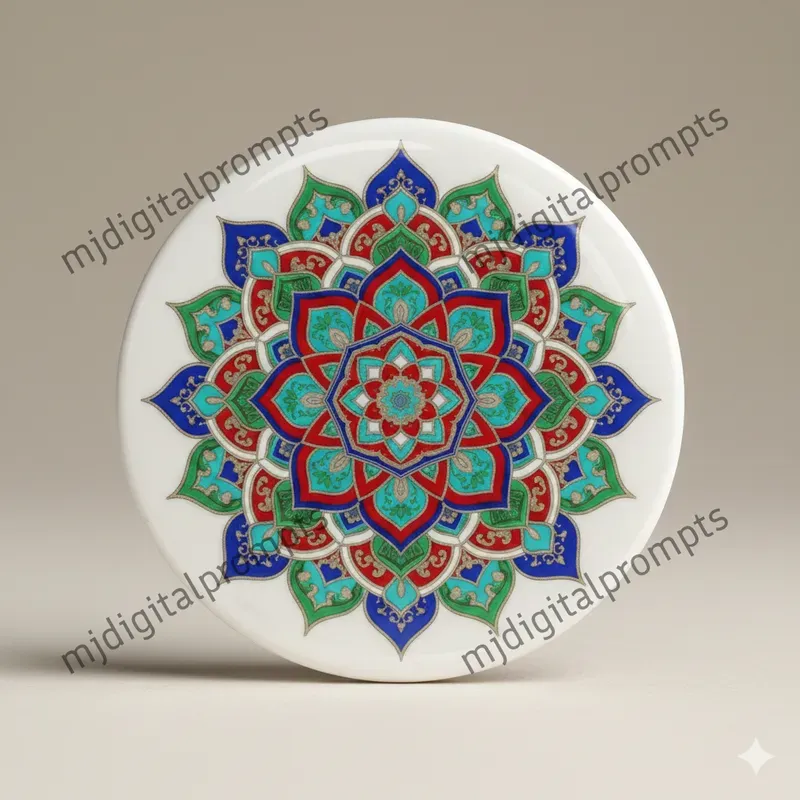 Ceramic Coaster Mandala Pattern Designs
