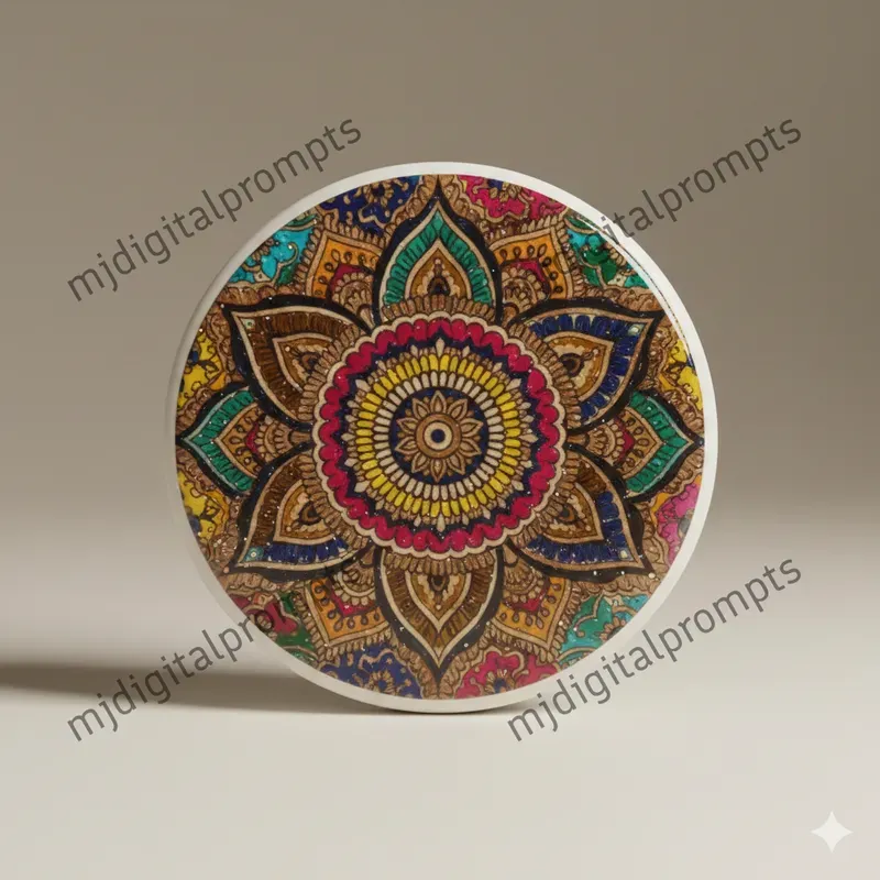 Ceramic Coaster Mandala Pattern Designs