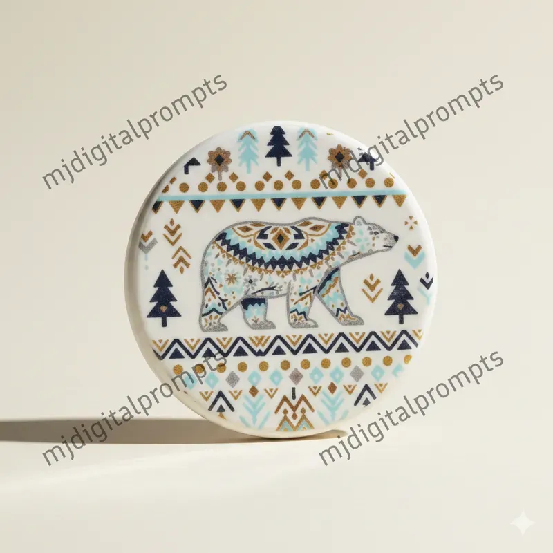 Ceramic Coaster Mandala Pattern Designs