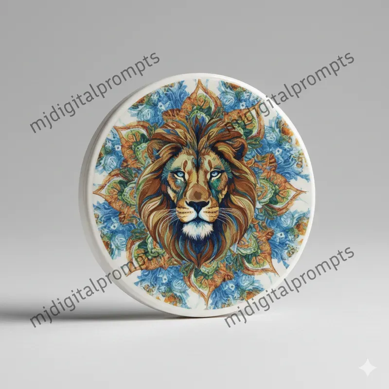 Ceramic Coaster Mandala Pattern Designs