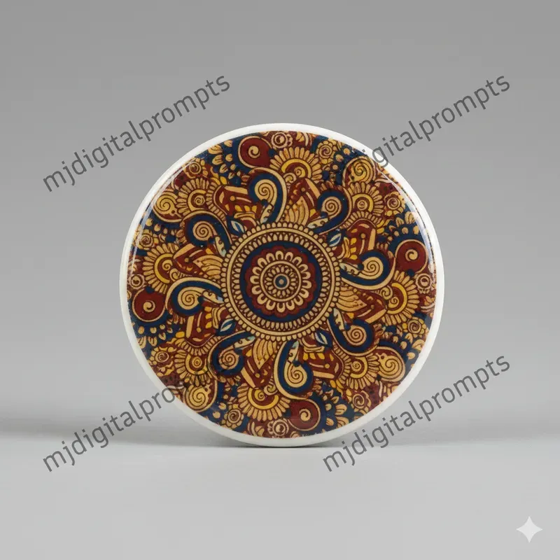 Ceramic Coaster Mandala Pattern Designs