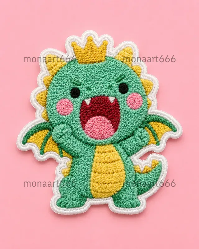 Vibrant Tufted Chibi Patch Collections