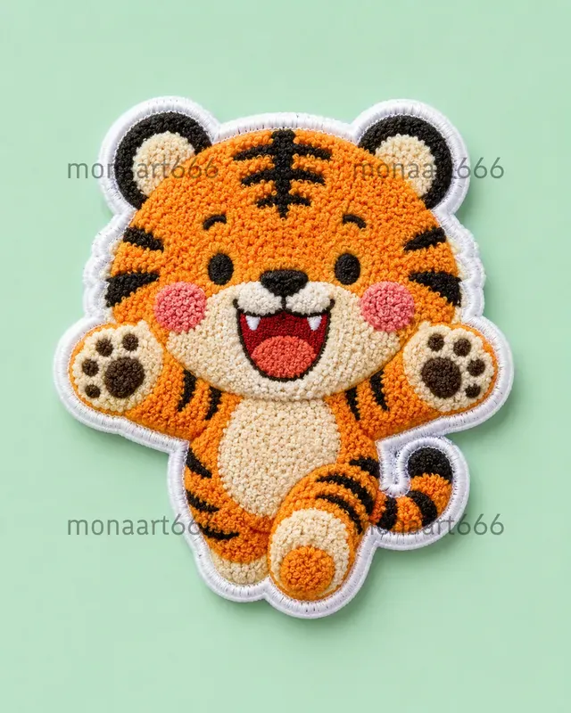 Vibrant Tufted Chibi Patch Collections