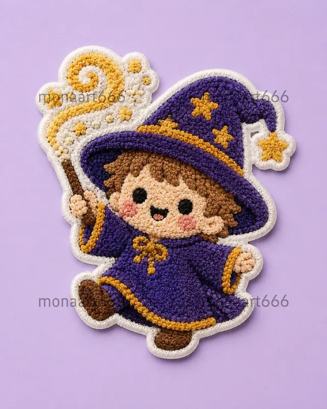 Vibrant Tufted Chibi Patch Collections