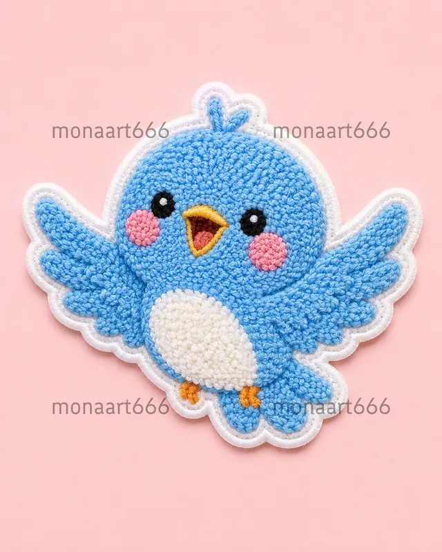 Vibrant Tufted Chibi Patch Collections