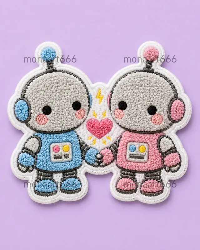 Vibrant Tufted Chibi Patch Collections