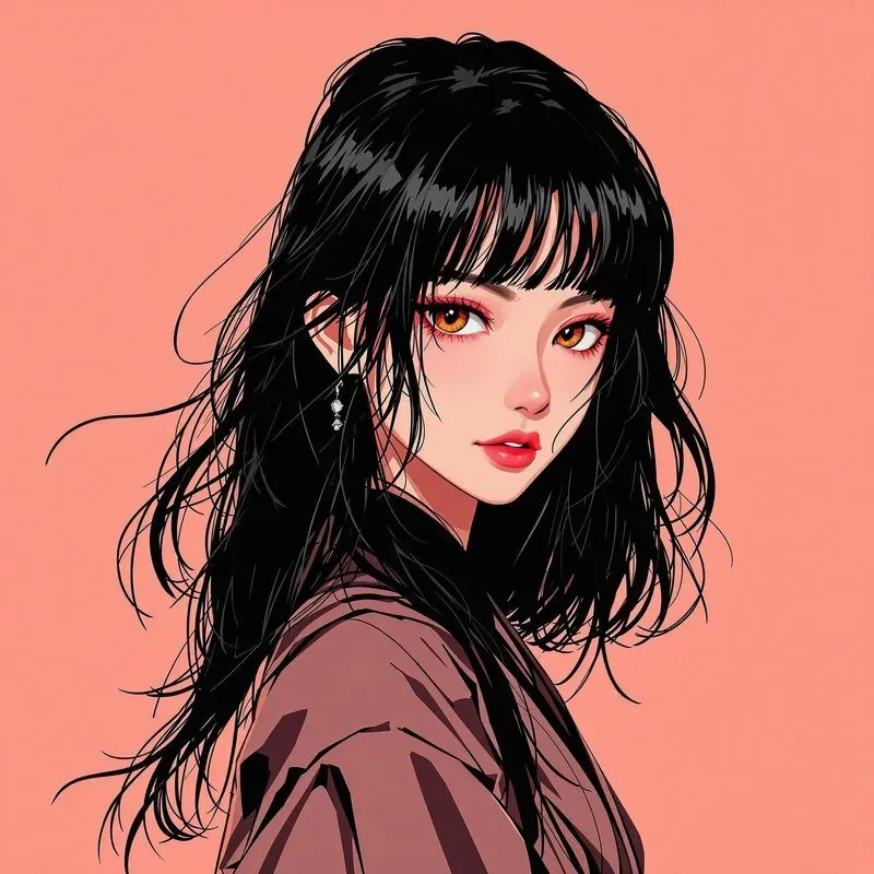 In Semireal Cartoon Style Beautiful Girls