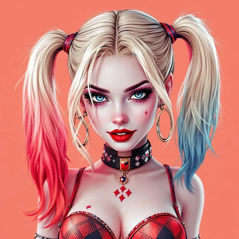 In Semireal Cartoon Style Beautiful Girls