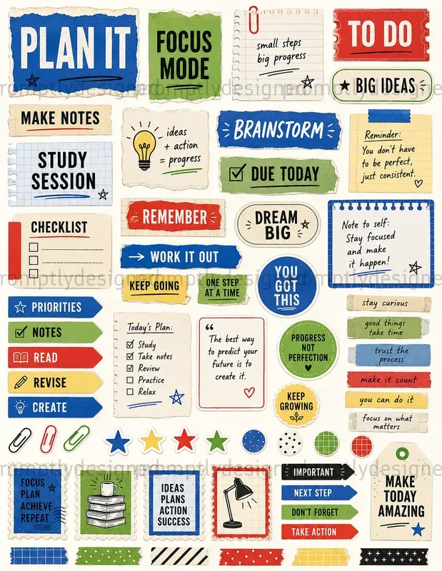 Typography Scrap Sheets