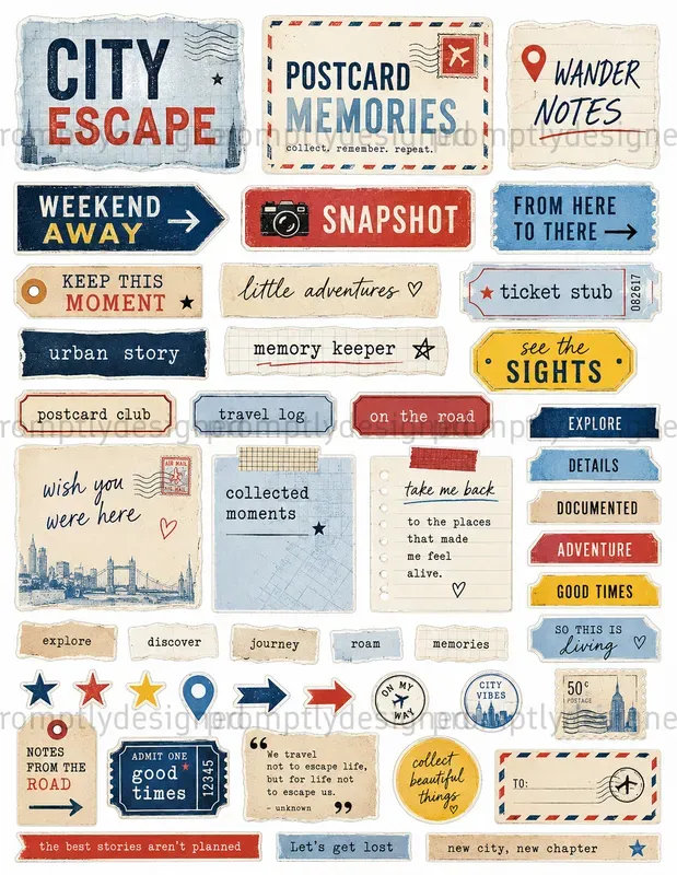 Typography Scrap Sheets