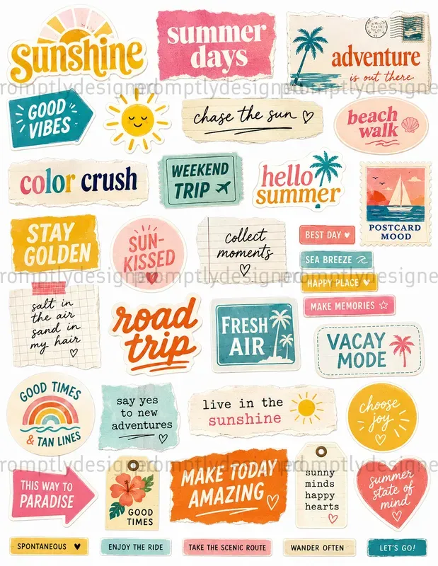 Typography Scrap Sheets