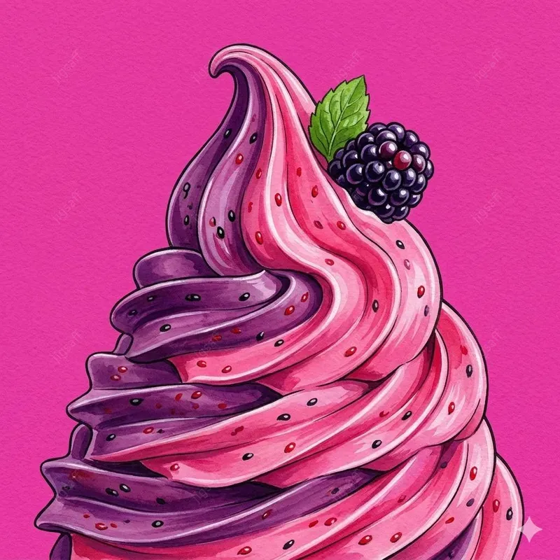 Vibrant Ice Cream Illustration Sets