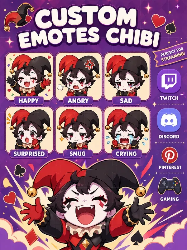 Chibistyle Twitch Emotes
