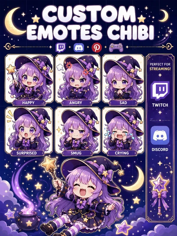 Chibistyle Twitch Emotes