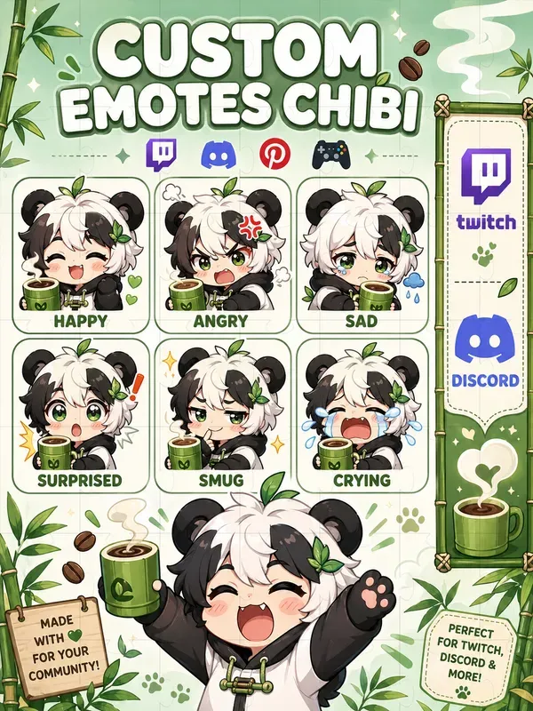 Chibistyle Twitch Emotes
