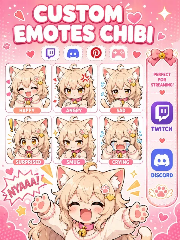 Chibistyle Twitch Emotes