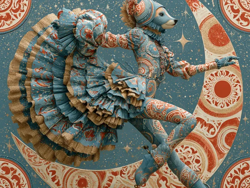 Surreal Folk Glitter Editorials