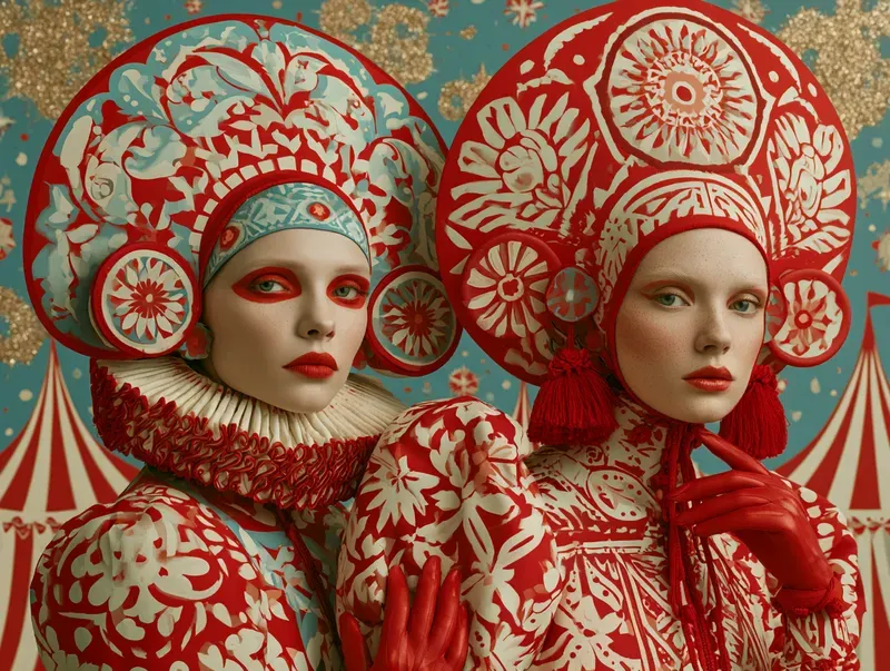 Surreal Folk Glitter Editorials
